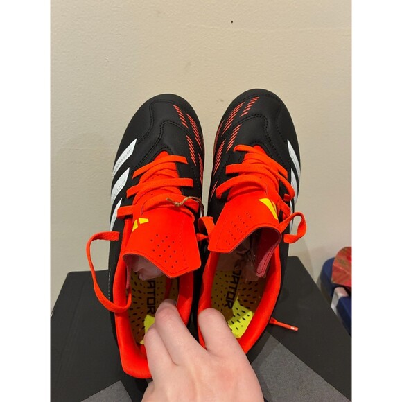 NEW Adidas Predator Club FxG Black & Orange Soccer Cleats - Youth 4 - Picture 8 of 10